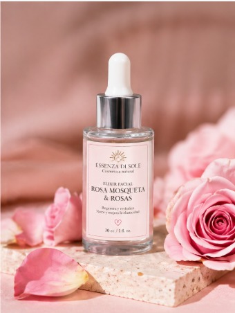 Elixir Facial Rosa Mosqueta & Rosas — Essenza di Sole